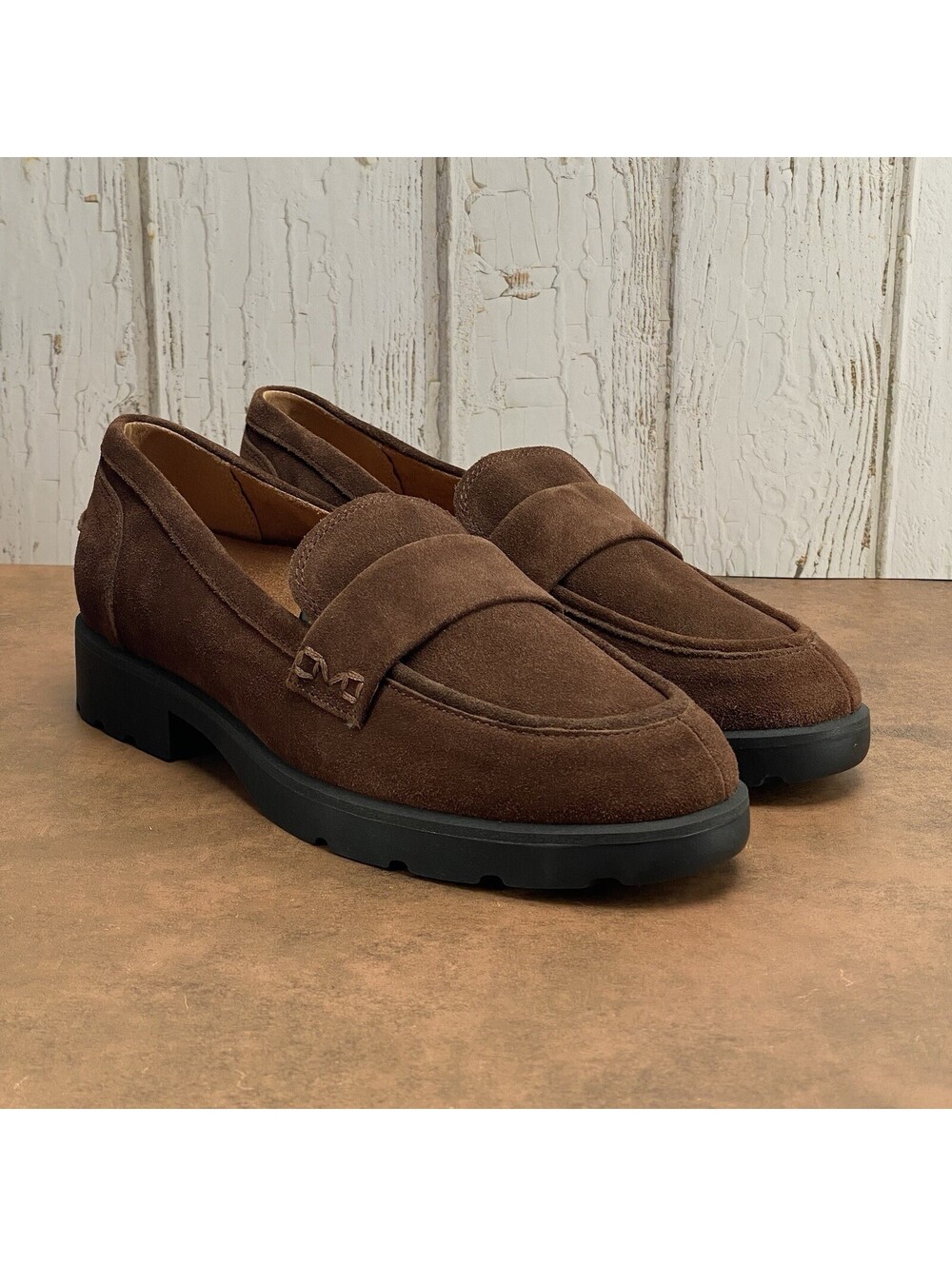Vionic Cleo Loafers Coffee Brown Suede Women’s Size 8.5 Wide
